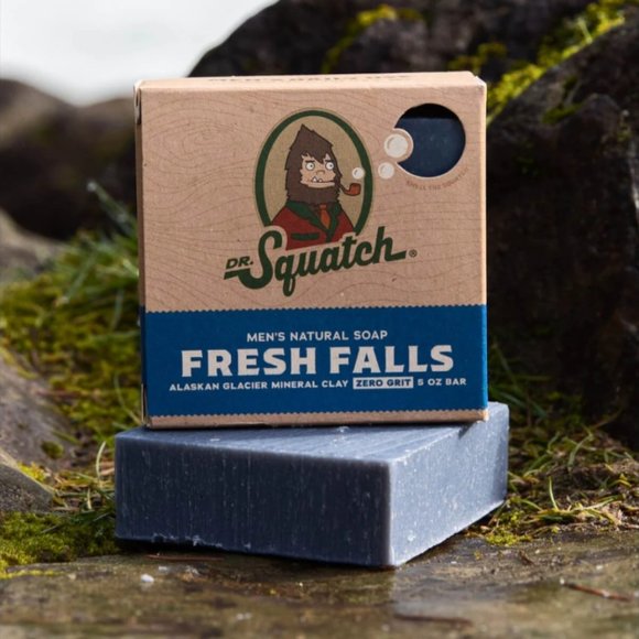 DR. SQUATCH Men's All Natural Bar Soap - Fresh Falls - 5oz - Picture 5 of 5